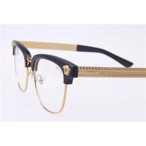 versace eyeglasses frames gold color|black and Gold Versace glasses.